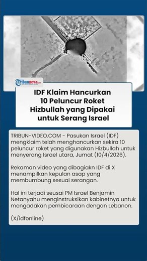 Israel Sesumbar Telah Ratakan 10 Peluncur Roket Hizbullah di Lebanon, Ledakan Besar Mengguncang