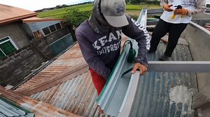 Gutter installation sa korean type roof rib type | KayeLen's amazing construction ideas Official