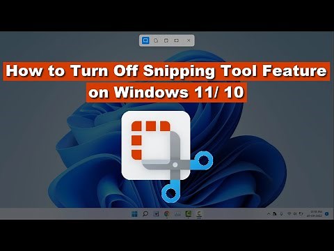 How to Disable Snipping Tool in Windows 11&10