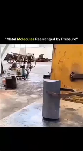 SCIENCE | HISTORY | KNOWLADGE on Instagram: "🔩⚡ Metal Molecules Rearranged by Pressure Metals aren’t just solid blocks — at the atomic level, they’re dynamic structures. Apply enough pressure, and even the strongest metals reorganize their molecules, creating new properties. 🔹 Atomic Compression Under extreme pressure, metal atoms are forced closer together, reducing voids and changing the crystal structure. 🔹 Phase Transformation Some metals shift from one crystalline form to another — like 