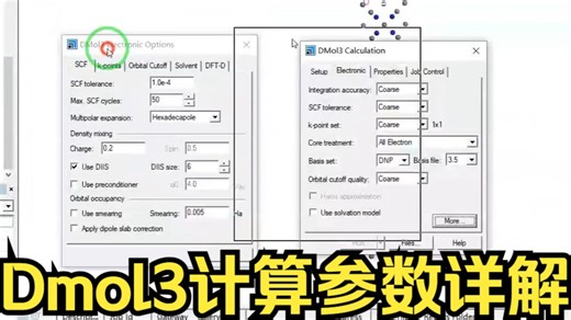 Dmol3计算参数详解