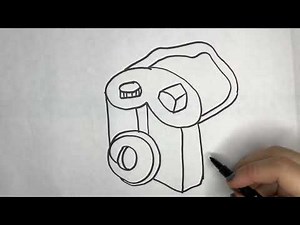 How to Draw Camera! Drawing Tutorial for Beginners