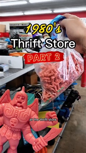 Thrifting Treasure on Instagram: "One of my favorite vintage toy thrift finds, the Mattel M.U.S.C.L.E. muscle men that were huge in the 80s 🙌"