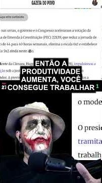 ESCALA 5X2 VAI GERAR DESEMPREGO — E ELES SABEM