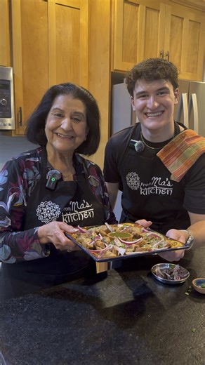 These seekh kebabs are so simple and delicious and I loved making them with my grandson🤍 He is so excited to make them for his college roommates! Watch to the end to see the taste tester sneak a bite😉 Ingredients * 1 lb. Ground chicken * 2 Tbsp Onion, finely chopped * 1 Tbsp Ginger and Garlic finely chopped * 2 Green chilies, finely chopped * 1 tsp Mint, finely chopped * 2 Tbsp Cilantro, finely chopped * 1 tsp Ground cashews * 1 tsp Gram flour * 1 tsp Black pepper * 1/2 tsp Kasoori methi( Fenu