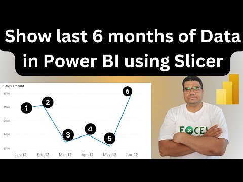 Show last 6 months in Power BI based on slicer selection and make number of months dynamic