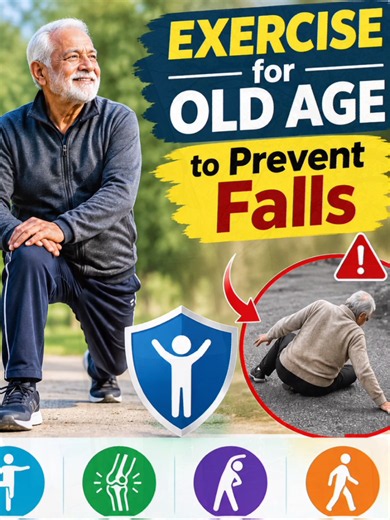 Stay strong, improve balance, and prevent falls in old age! 💪👴 Regular exercise helps older adults maintain strength, mobility, and independence. #FallPrevention #ElderlyCare #BalanceExercises #physiobydralinawaz #creatorsearchinsights