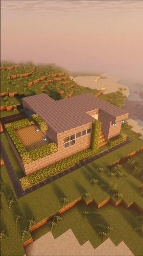 Minecraft Modern Brick House 🏠#minecraft #buildtutorial #viral #minecraftbuilds