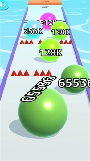 BALL RUN INFINTY Merge number gameplay - So Close to 2048! 😭