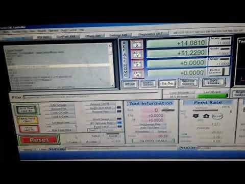 Mach3 Feedrate control by potentiometer.