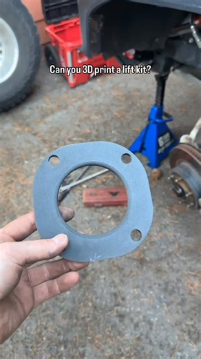 Riley Monthule-Memento Mori on Instagram: "3d printed lift kits, should they exist? My @perryparts bump stops are 3d printed and those were a huge upgrade over the factory ones and have no signs of wear even with the heavy abuse they’ve suffered. Maybe spacer lift kits are the next frontier for 3d printed truck parts. Or mine will explode 😂 #liftkit #3dprints #2024tacoma"