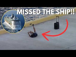 CRAZY Pier Runner Moments | Late Passengers Missing Cruise Ships