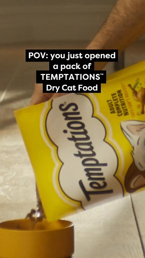 2.3M views · 19 reactions | Try Temptations dry cat food and watch your cat lose their cool. | Temptations Cat Treats | Facebook