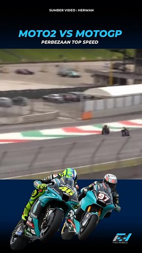 Perbezaan top speed MotoGP dan Moto2 semasa jalan lurus. 🚀🔥 #motogp #moto2 #topspeed #racing | Two Wheels