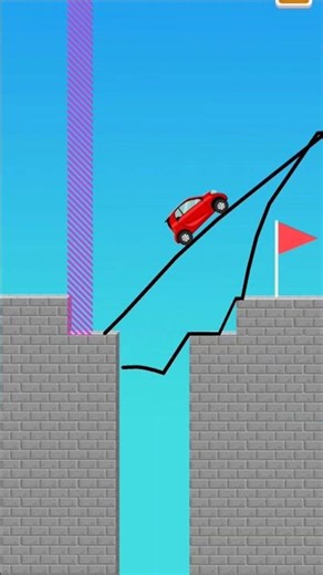 Draw Bridge Game Play 😱 | Ek Line Me Jeet Ya Haar | Satisfying Puzzle Game