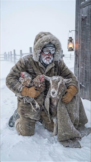 Whiteout Storm 🌨️ Old Man Saves His Animals at –71°C