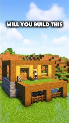minecraft survival house #shorts