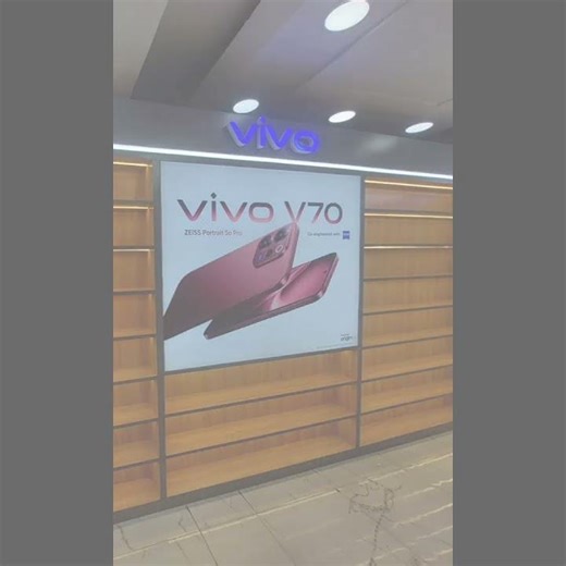 VIVO Branding indoor with Fabric Led SIgn Board bY Sai Balaji DIgitals for VIVO V70