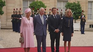 President Macron welcomes Charles and Camilla to France