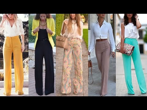 PANTALONES DE MODA ESTILO PALAZZO /COMO COMBINAR PANTALON PALAZZO COMBINACIONES CON PANTALONES