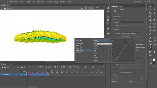 Transforming and combining graphic objects in Animate