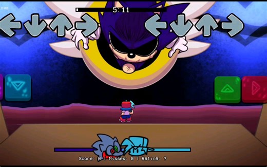 FNF 大型索尼克EXE整合包 部分内容演示