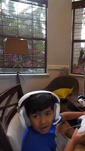 Scary man pops up at sons window while he plays Fortnite #shorts | Jaquelin Phelia