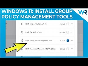 How to install Group Policy Management Console on Windows 11