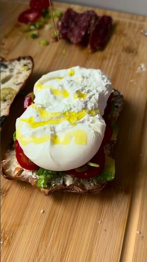 Homemade ciabatta sandwich with creamy burrata #homebaker #ciabatta #burrata #sandwich #italianfood