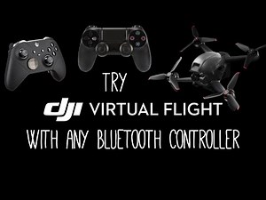 DJI Virtual Flight Simulator with any Bluetooth Controller