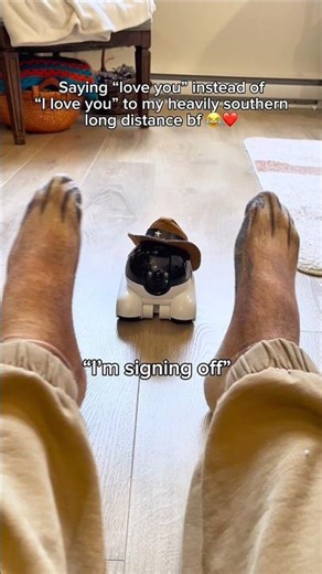 My little robot hubby is too funny 😭💕 #robot #longdistancerelationship #boyfriend