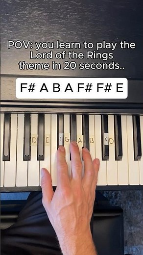 Concerning Hobbits 🍂 Easy #pianotutorial