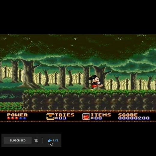 CASTLE OF ILLUSION STARRING MICKEY MOUSE On MEGA DRIVE GENESIS