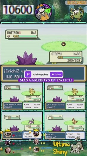 Rattata Shiny en Pokémon Rojo Fuego 🗣✨️#pokémon #pokemonshiny #crichitopokez #pokemon #folagor #gba