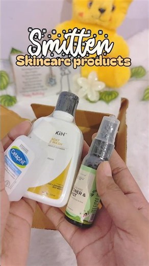 Smitten skincare products 🎀 #skincare #shorts #fyp #smitten