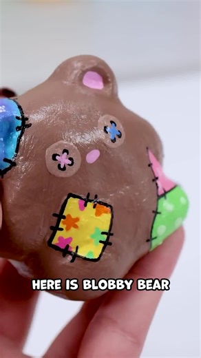 Last but not least for our first Baby Blob episode we have Blobby Bear made from the mold one of my viewer’s sent in! #moriahelizabeth #art #craft #youtube #youtuber #painting #paint #blob #blobuniverse #sculpting
