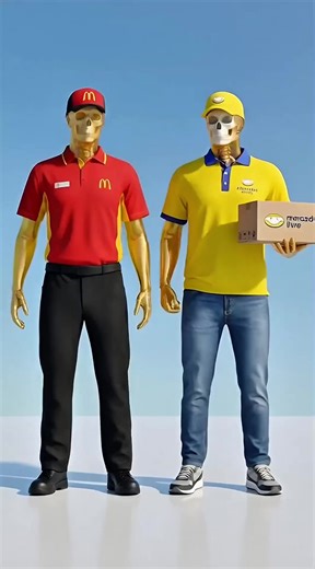 atendente vs entregador #animation #3d #curiosidade