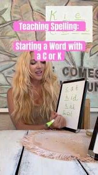 Most kids guess between C and K—but there’s actually a rule! EASY teaching strat! #homeschoolhelp