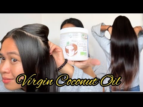 Planète au Naturel : Huile de Noix de coco bio / Virgin Coconut Oil Dandruff Free 😲😲😲
