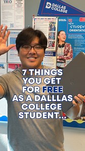 These seven things are FREE for Dallas College students, and some are even free for the community. Check out our Student Care Network, the one-stop shop for all things FREE! More info: https://bit.ly/3u7BFjP | Dallas College