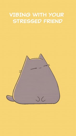 49K views · 1.7K reactions | 3_Vibing with your stressed friend ☺️ #cat #vibing #vibes #happy #dance #animation #kawaii #viral #funny #foryourpage #cats #fyp | Lee Lee | Facebook