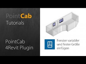 PointCab 4Revit: 03 Fenster variabler und fester Größe einmessen und einfügen