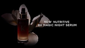 Nourish your dreams and your hair with our new Nutritive 8H Magic Night Serum. An intensive overnight hair treatment, that works while you sleep and leaves you with soft, healthy and silky hair by the morning. غذي أحلامك و شعرك مع سيروم السحر الليلي في ثمان ساعات الجديد. مستحضر علاج ليلي للشعر الذي يعزز قوة التعافي التي يمنحها النوم و بحلول الصباح ستسعدين بشعر ناعم و صحي. | Kérastase