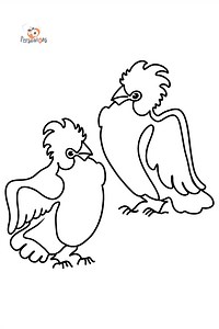 2 Parrots coloring page ♥ Online or Printable for Free!