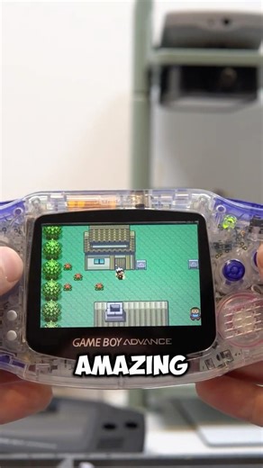 This Clear Shell GBA w/ Mods Is Incredible! #retrogaming #retro #nintendo #nostalgia #gameboy