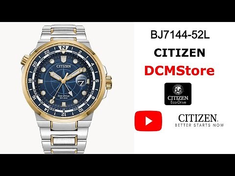 BJ7144-52L Citizen Endeavor Blue Dual Time