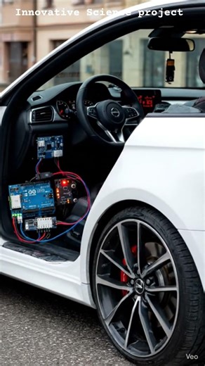 ALCOHOL DETECTION SYSTEM FOR ELECTRIC CAR #innovation #like_share_subscribe