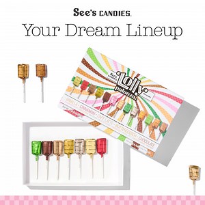 This July, get 20% off all packaged Lollys, including your very own custom assortment! | See's Candies