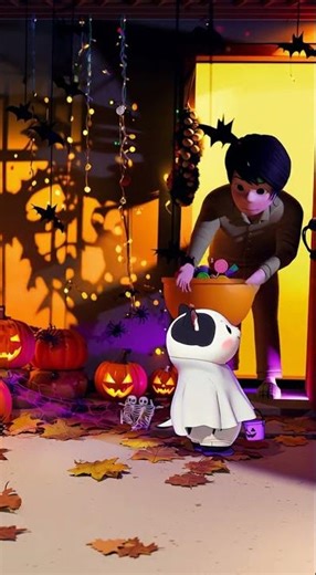 Miuku’s Halloween Lab, trick or treats? #halloween #cute #funny #animation #games