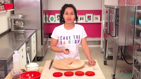 How To Make RAINBOW CAKES With A Sprinkle SURPRISE INSIDE - Decorating With Tiffany Pratt